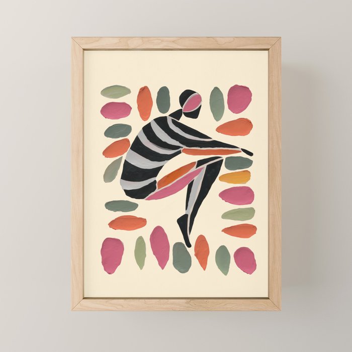 Dance of Shapes Mini Art Print Gallery Image 1