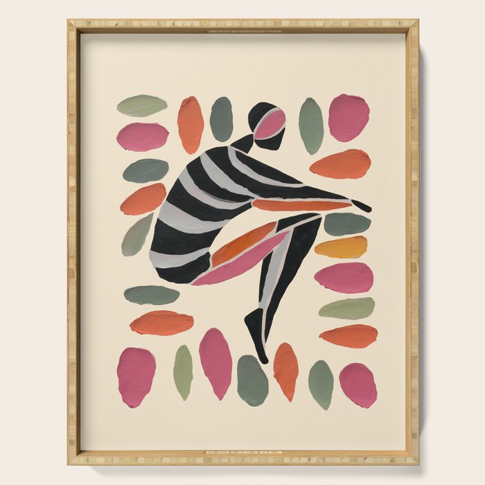 Dance of Shapes Serving Tray Gallery Image 1