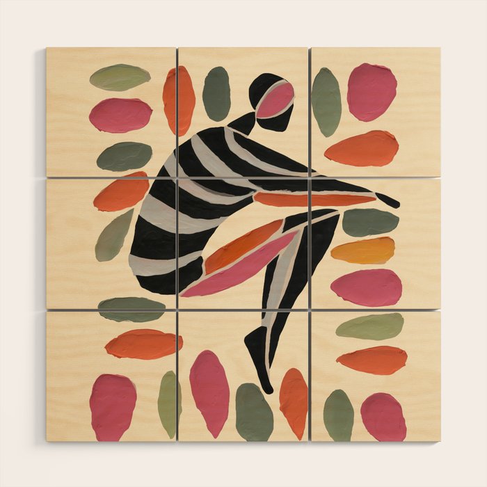 Dance of Shapes Wood Wall Art Gallery Image 1
