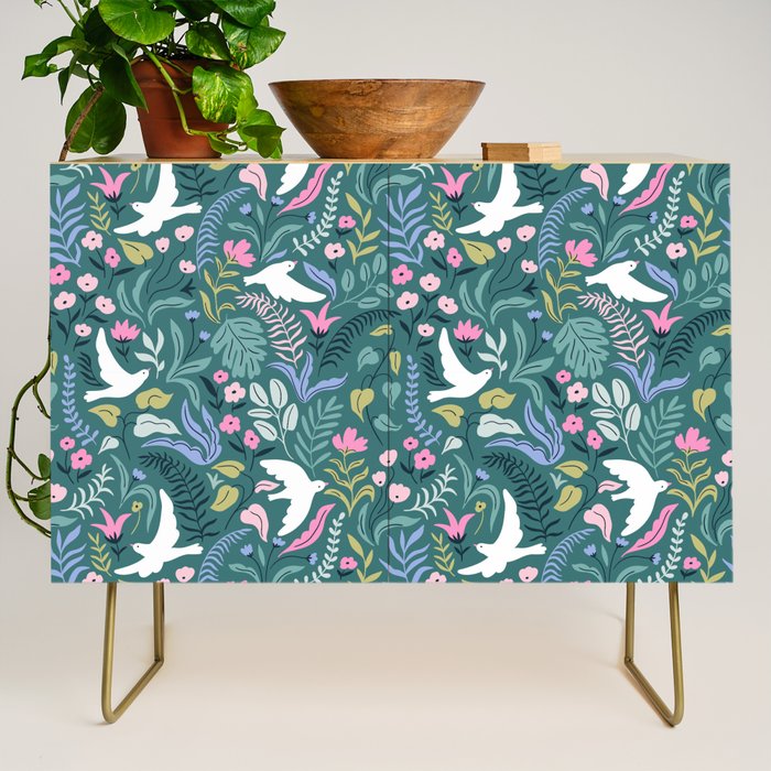Garden and birds Credenza Gallery Image 1