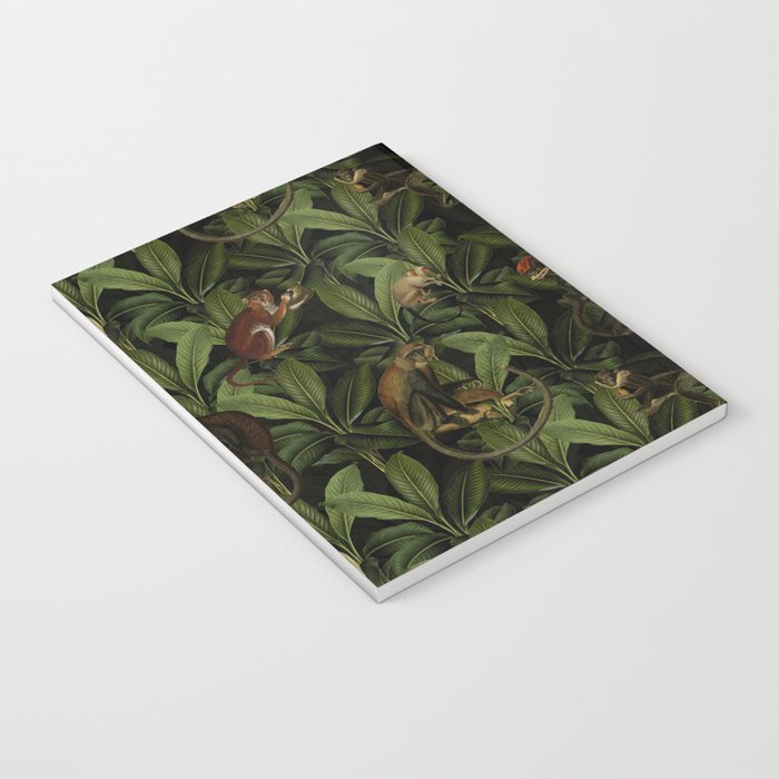 Monkey Vintage Botanical Night Jungle Garden Notebook Gallery Image 3