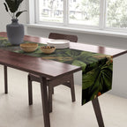 Monkey Vintage Botanical Night Jungle Garden Table Runner Gallery Image 2