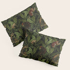 Monkey Vintage Botanical Night Jungle Garden Pillow Sham Gallery Image 3