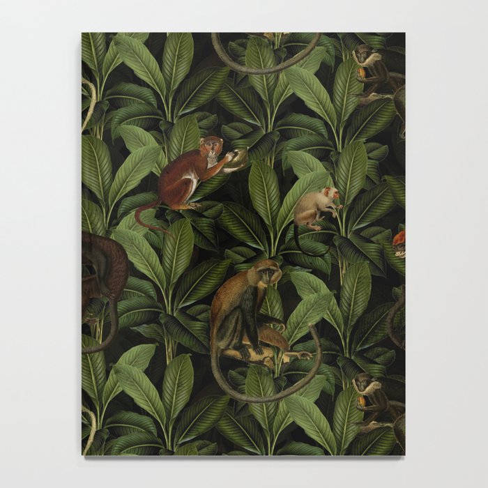 Monkey Vintage Botanical Night Jungle Garden Notebook Gallery Image 4