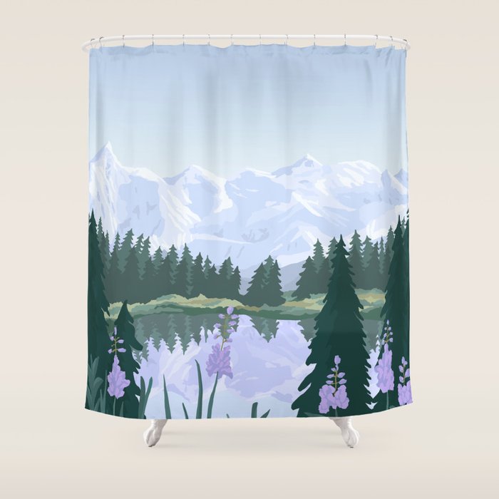 Denali National Park Shower Curtain Gallery Image 1