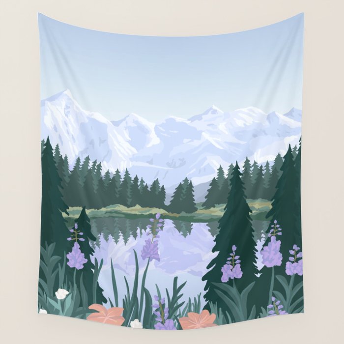 Denali National Park Wall Tapestry Gallery Image 1