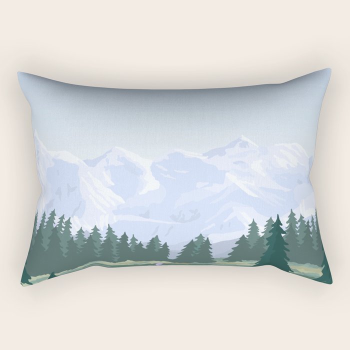 Denali National Park Rectangular Pillow Gallery Image 1