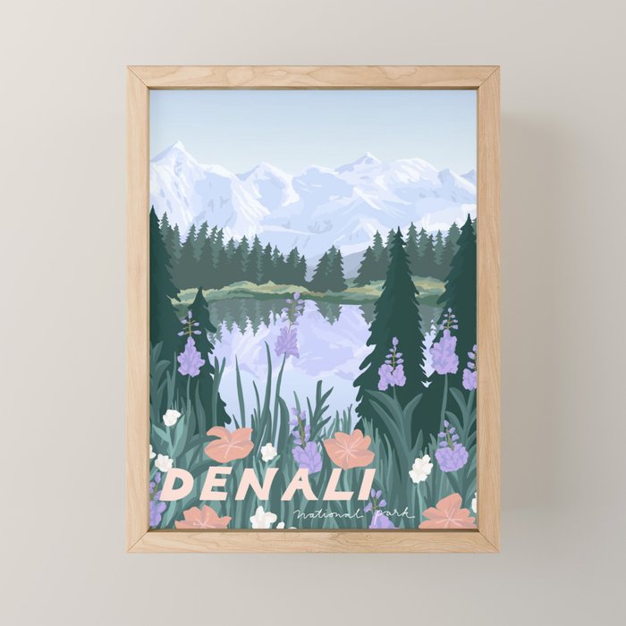 Denali National Park Mini Art Print Gallery Image 1