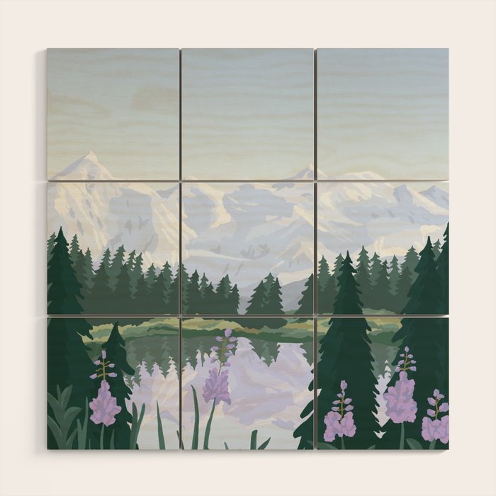 Denali National Park Wood Wall Art Gallery Image 1