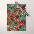 Spring Summer Floral Pattern Wrapping Paper Gallery Image 1