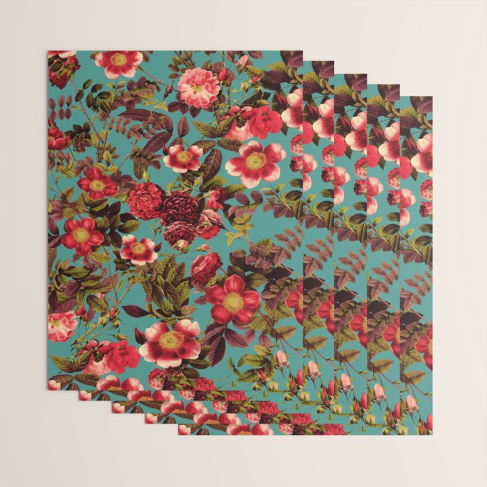 Spring Summer Floral Pattern Wrapping Paper Gallery Image 3