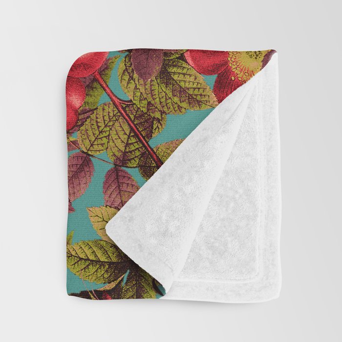 Spring Summer Floral Pattern Throw Blanket Gallery Image 3