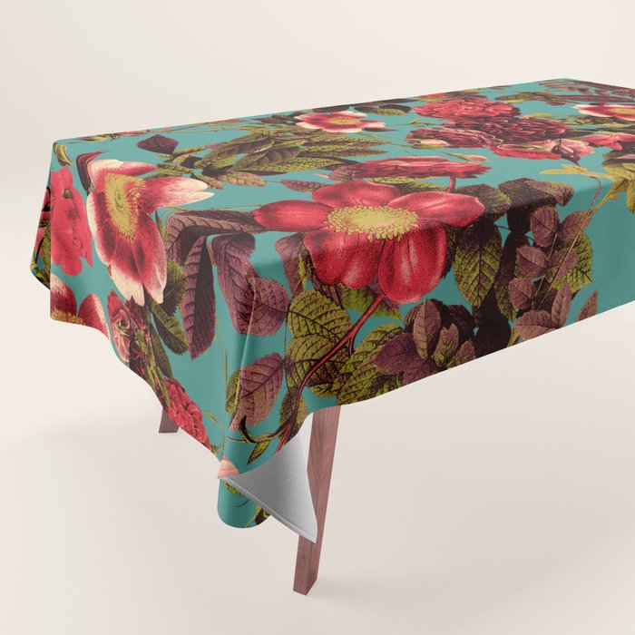 Spring Summer Floral Pattern Tablecloth Gallery Image 1