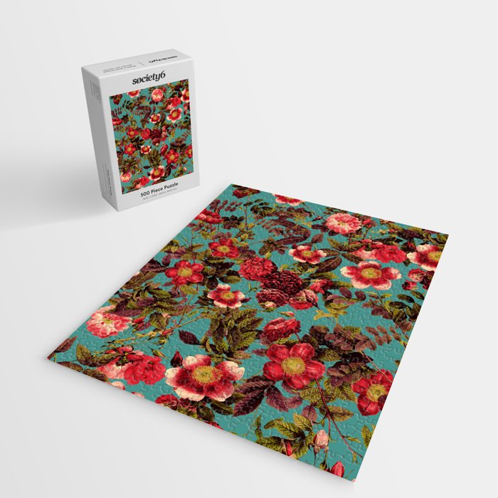 Spring Summer Floral Pattern Jigsaw Puzzle Gallery Image 2