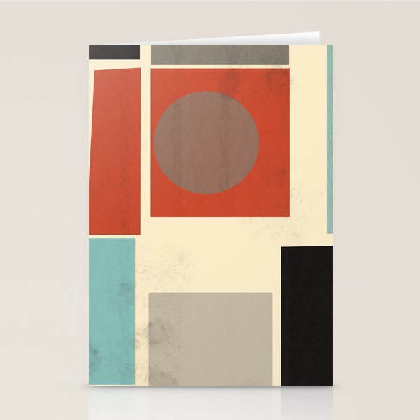 Geometric Composition Square  Stationery Card Gallery Image 2