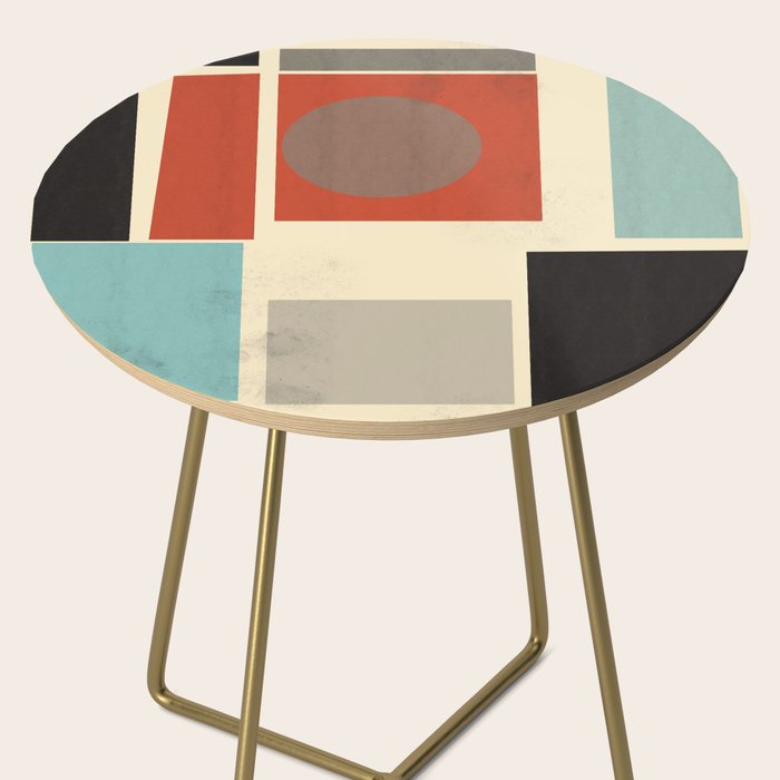 Geometric Composition Square  Side Table Gallery Image 2