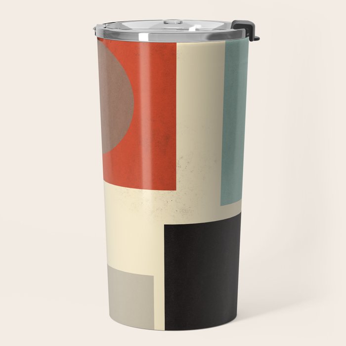 Geometric Composition Square  Travel Mug Gallery Image 2