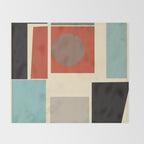 Geometric Composition Square  Throw Blanket Gallery Image 2