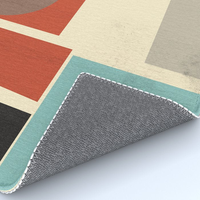 Geometric Composition Square  Rug Gallery Image 4