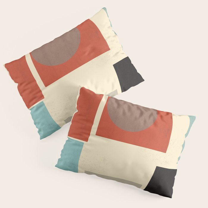 Geometric Composition Square  Pillow Sham Gallery Image 1