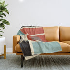 Geometric Composition Square  Throw Blanket Gallery Image 1