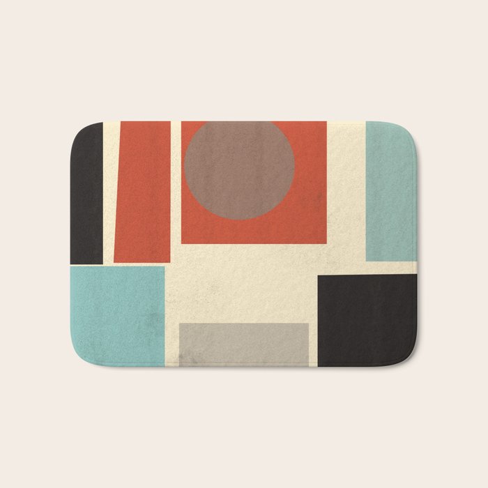 Geometric Composition Square  Bath Mat Gallery Image 1