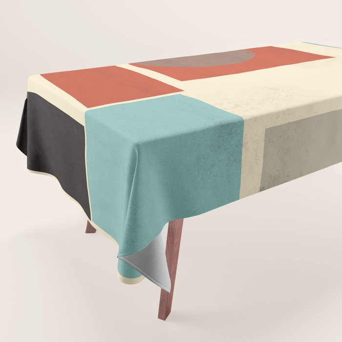 Geometric Composition Square  Tablecloth Gallery Image 1