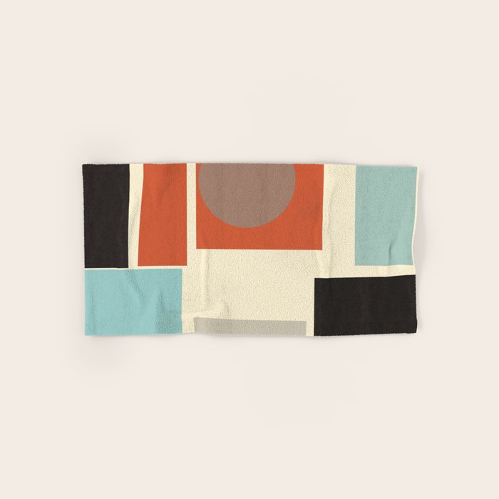 Geometric Composition Square  Bath Towel Gallery Image 1