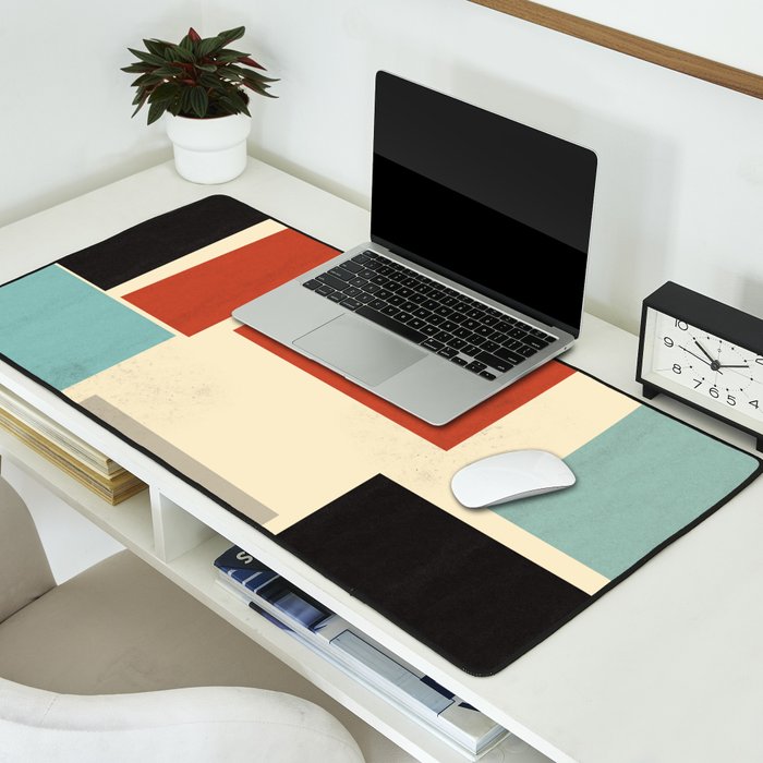 Geometric Composition Square  Desk Mat Gallery Image 2
