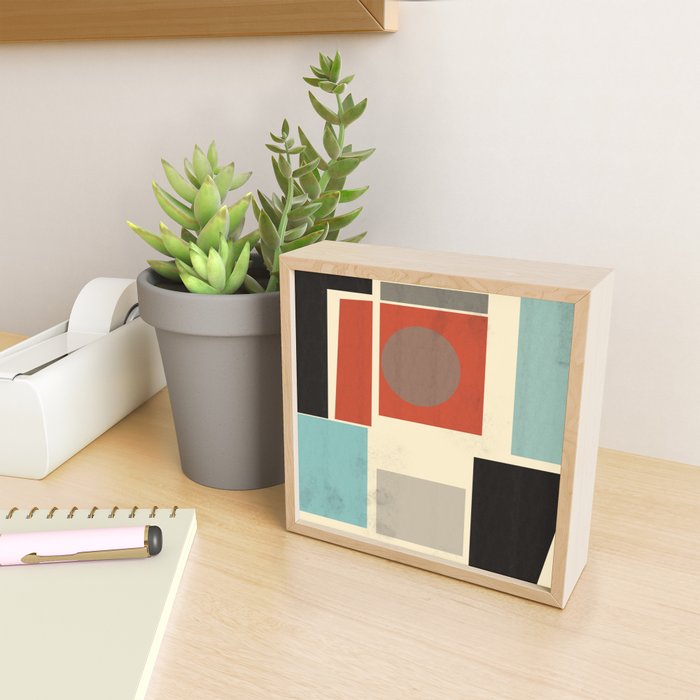Geometric Composition Square  Mini Art Print Gallery Image 2