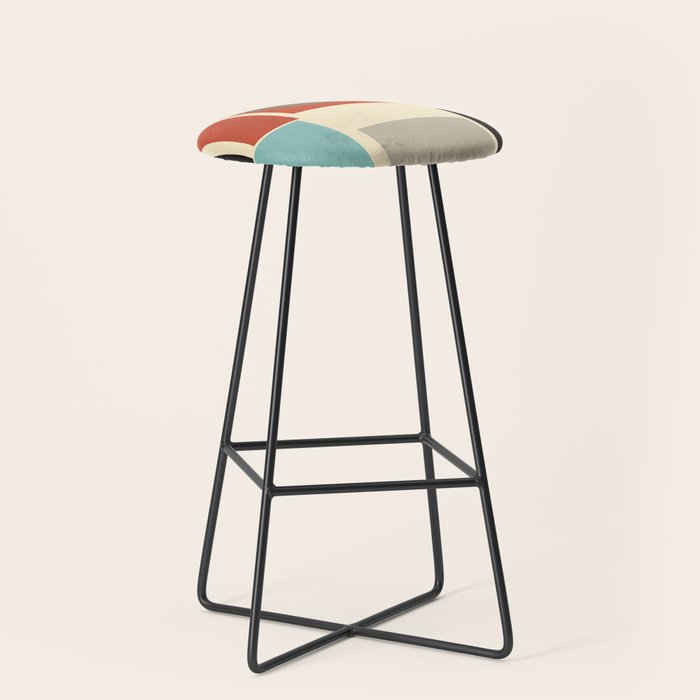 Geometric Composition Square  Stool Gallery Image 1