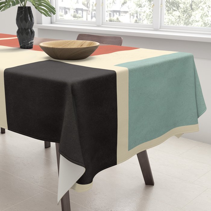 Geometric Composition Square  Tablecloth Gallery Image 3