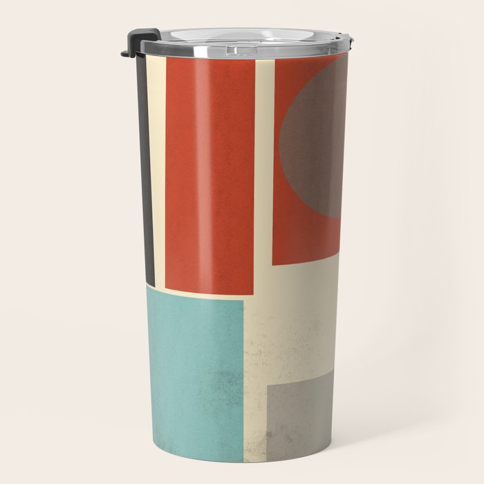 Geometric Composition Square  Travel Mug Gallery Image 3