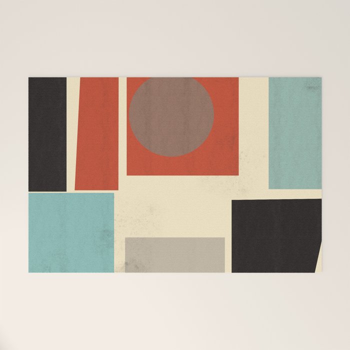 Geometric Composition Square  Welcome Mat Gallery Image 1