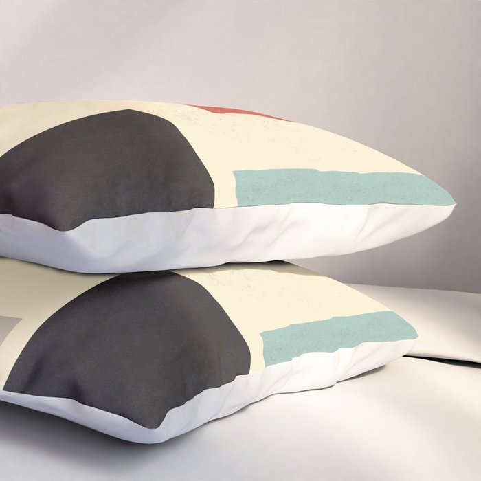 Geometric Composition Square  Pillow Sham Gallery Image 3