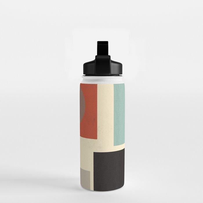 Geometric Composition Square  Water Bottle Gallery Image 2