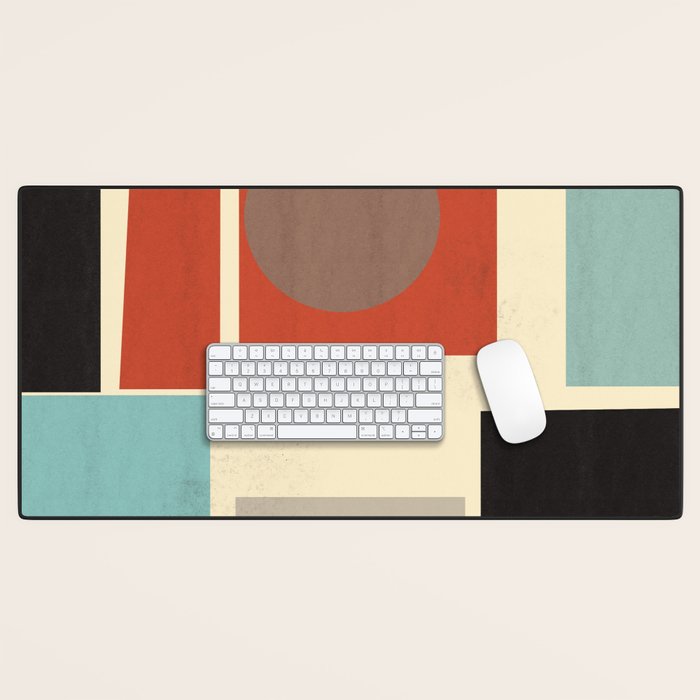 Geometric Composition Square  Desk Mat Gallery Image 1