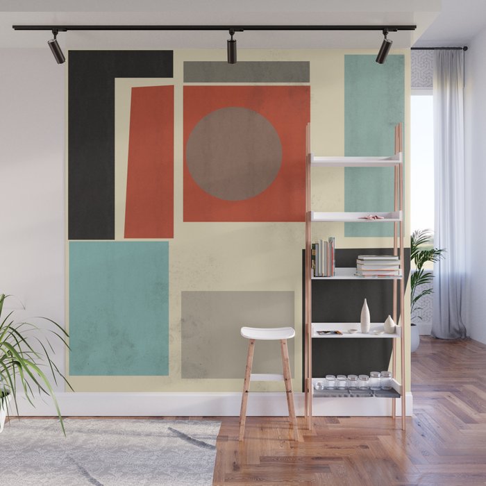 Geometric Composition Square  Wall Mural Gallery Image 1