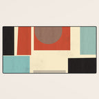 Geometric Composition Square  Desk Mat Gallery Image 3