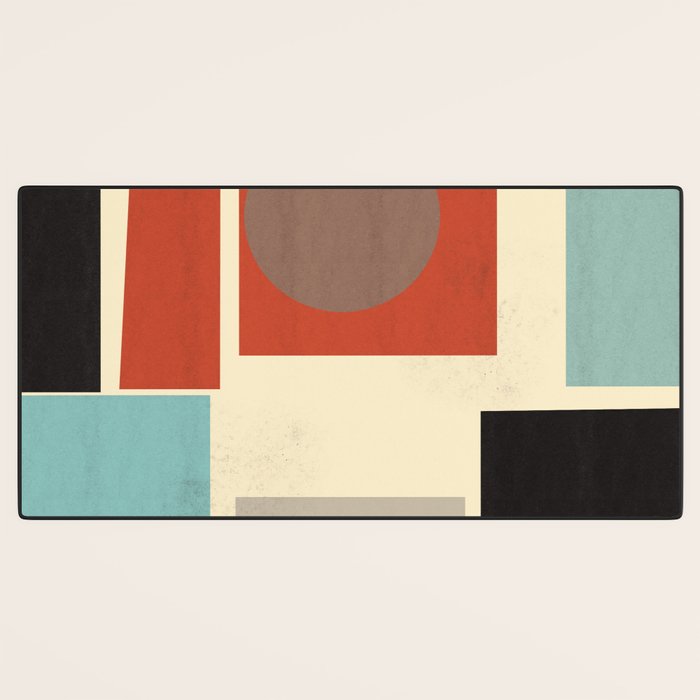 Geometric Composition Square  Desk Mat Gallery Image 3