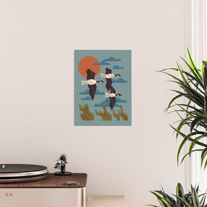 Geese Flying South Poster Gallery Image 2