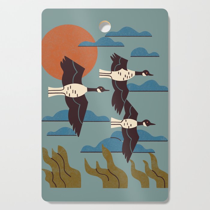 Geese Flying South Cutting Board Gallery Image 1