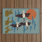Geese Flying South Outdoor Rug Gallery Image 1
