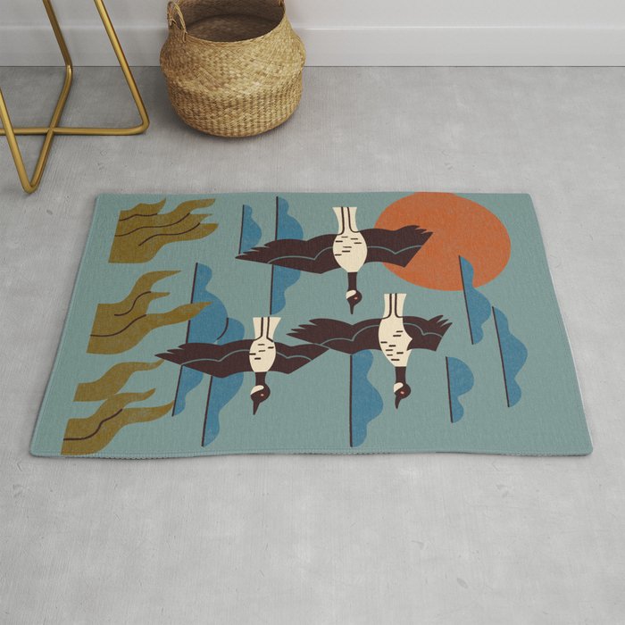 Geese Flying South Rug Gallery Image 1