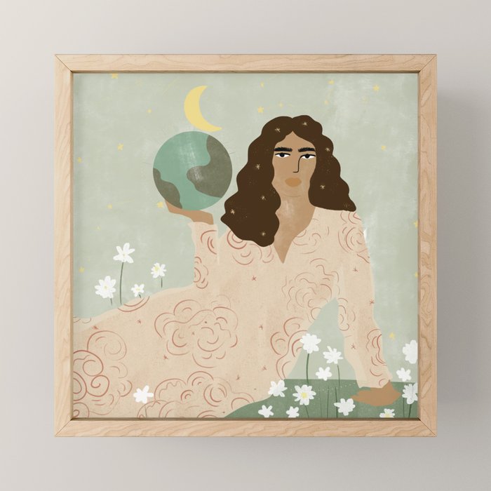 God is a Woman Mini Art Print Gallery Image 1