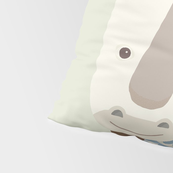 Whimsical Rhinoceros Pillow Sham Gallery Image 4
