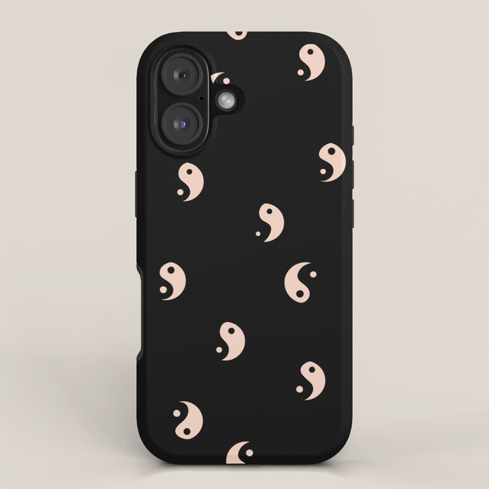 Yin and yang black and white iPhone Case Gallery Image 1