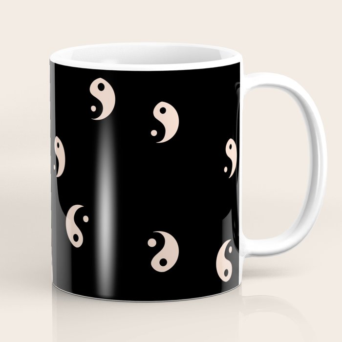 Yin and yang black and white Coffee Mug Gallery Image 1