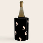 Yin and yang black and white Wine Chiller Gallery Image 1