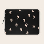 Yin and yang black and white Laptop Sleeve Gallery Image 1